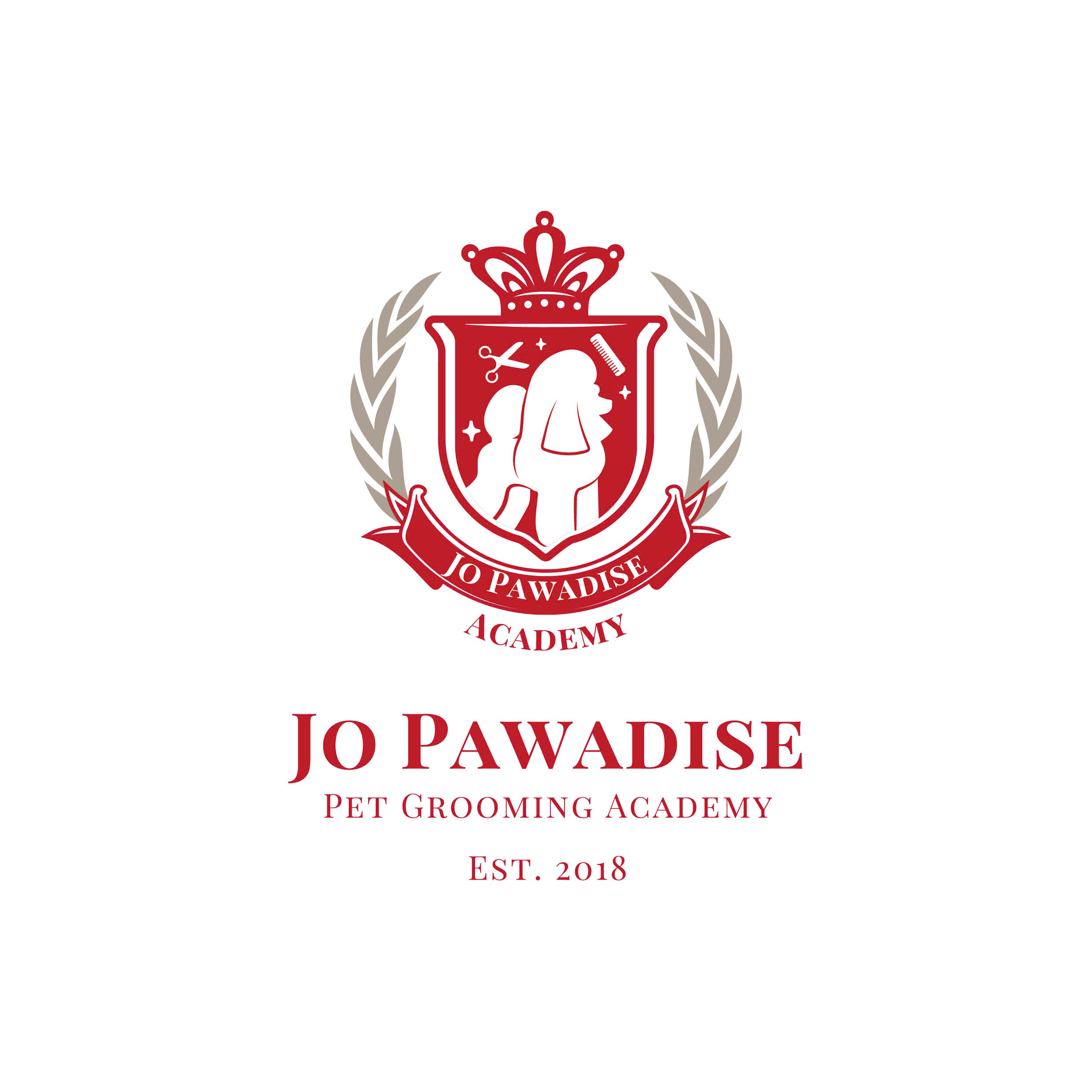 Logo JO Pawadise Pet Grooming Academy